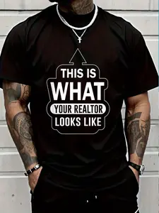 100% Cotton Funny Realtor For Real Estate Agents T-Shirt Women's Men's Graphic Tee Crew Neck summer vacation Tops