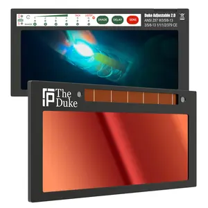 The Duke Adjustable 2.0 - 5A TIG RATED Red Auto Darkening Lens | Adjustable Shade