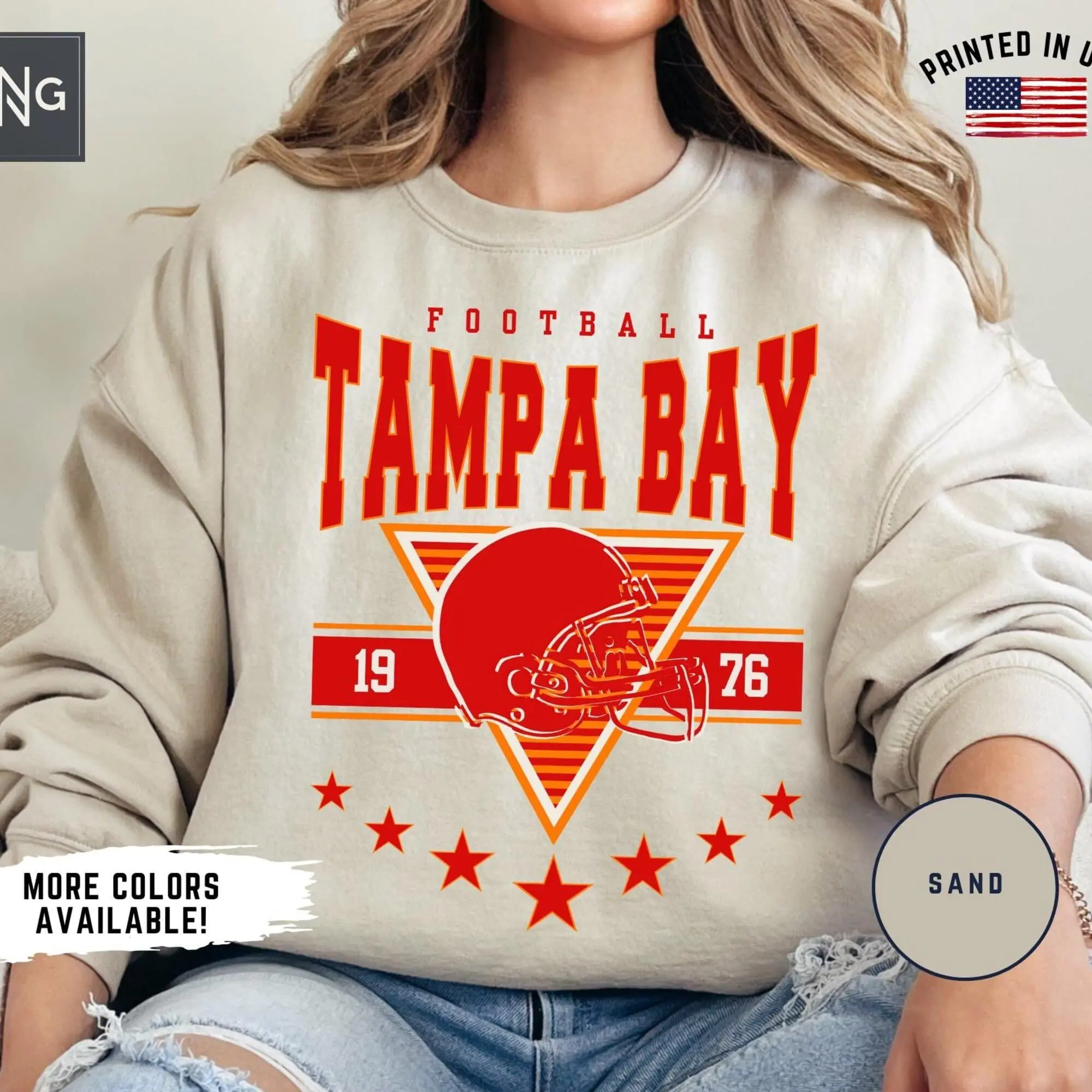Tampa Bay Football Sweatshirt, Buccaneer Football Gameday Sweatshirt, Vintage Buccaneer Football Shirt, Retro Tampa Bay Football Shirt Gift