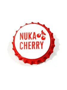 Fallout 4 Nuka Cherry Cap Pinback - 1in Collectible Gaming Accessory