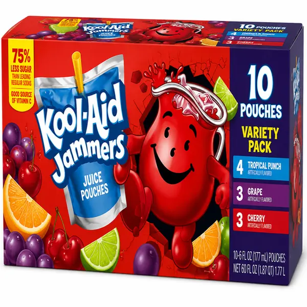Kool-Aid Jammers Juice Pouches Variety Pack 6 fl. oz., 10 pk.
