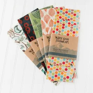 Variety Pack of 3 | Organic Beeswax Wraps | Bee Good Wraps | Made in Oregon | Beeswax Food Wraps | Sustainable Food Wrap