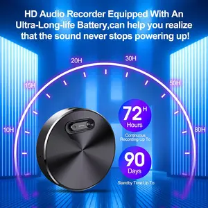 Smart Voice Recorder – One-Touch Recording, HD Noise Reduction，Long Battery, Large Storage, Support voice to text