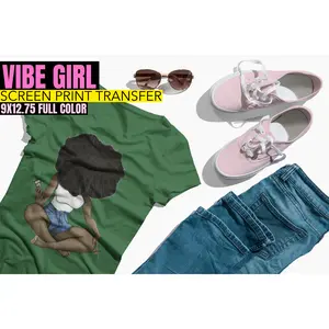 Vibe Girl Screen Print Transfer