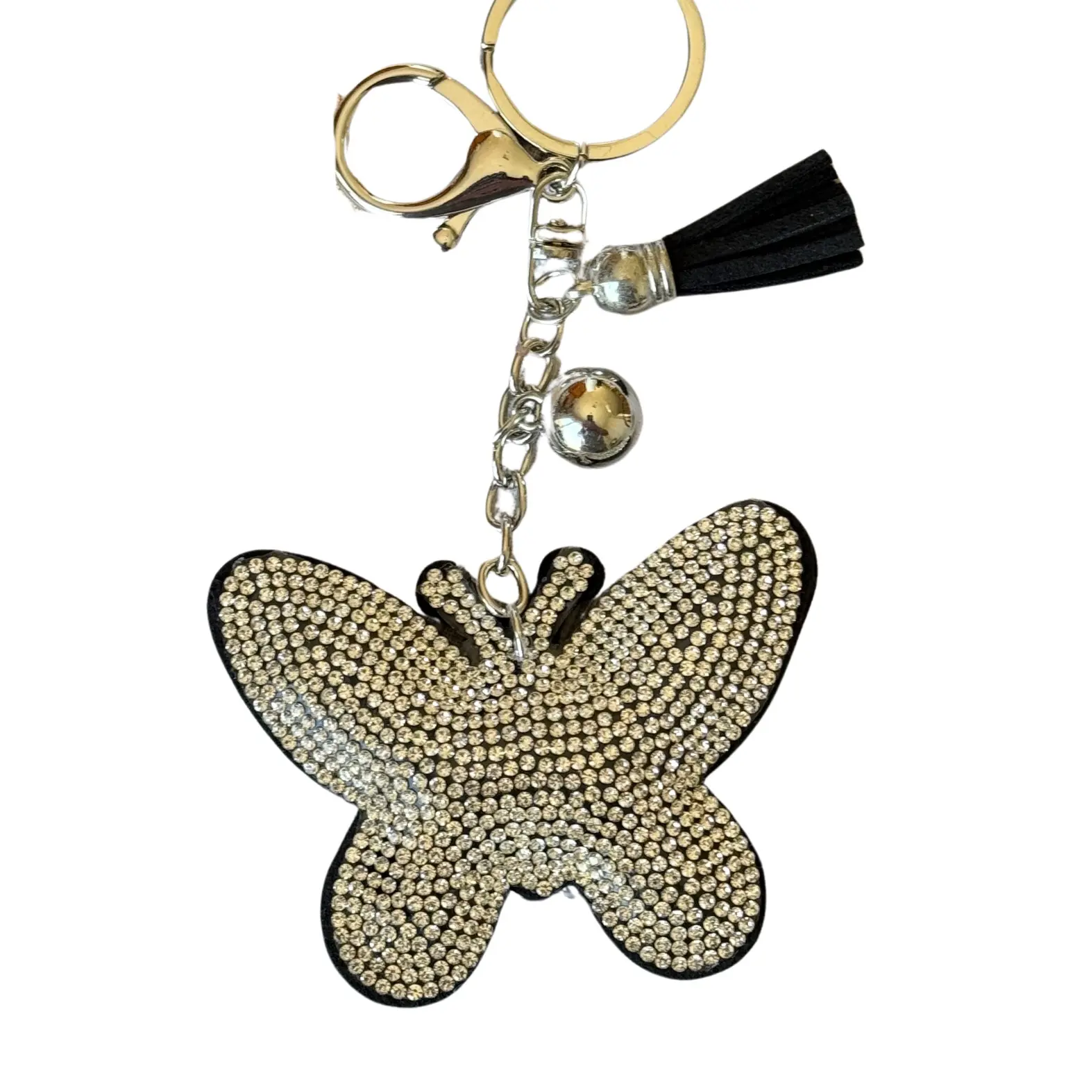 Black Butterfly, Silver Hardware 