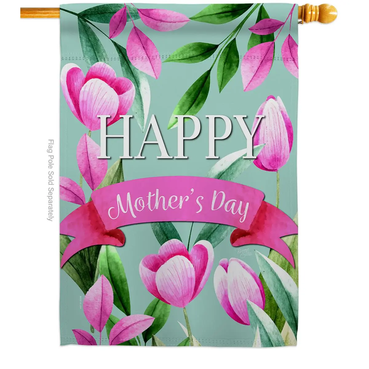 212 MAIN Double-Sided Vertical House Flag (28x40 in) - Weatherproof Garden Theme Flag, Mother's Day Decorative Banner, Family-Focused Home Improvement Gift, Mothers Day Gift, Garden Theme Flags