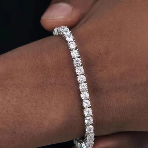 Rhinestone Decorated Bracelet, Fashionable Jewelry for Women & Men, Trendy All-match & Exquisite Jewelry for Birthday Gift, Stackable Bracelets, Bracelet Stacks