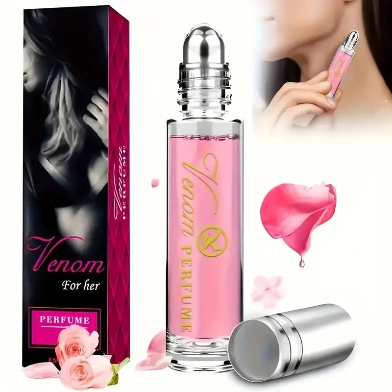 3-Pack Pheromone Women's Perfume Eau De Toilette - 10ml Roll-On Fruity Cologne With Fresh Floral Scent, Phthalate-Free, 5-15% Fragrance Oil, Long-Lasting Attraction & Confidence, Portable For Dating & Everyday Use Cosmetic Scented