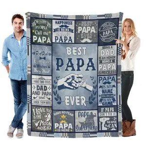Papa Gifts from Granddaughter Grandson, Best Gifts for Papa, Best Papa Ever Gifts, Papa Birthday Gifts from Grandkids, to My Papa Grandpa Gifts for Fathers Day Christmas, Papa Blanket Gifts 60"X50"