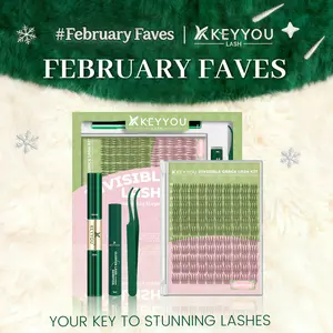 KEYYOU Aurora DIY Lashes Clusters With Invisible Band  Waterproof Long-Lasting | Natural Daily | Festival Lash Extension 8-16MIX Mascara Alternative Lash TikTok Shop FebruaryFaves