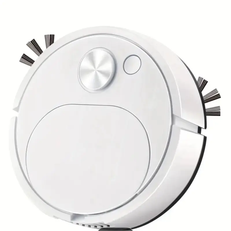 Smart Vacuum Cleaner with 4000Pa Powerful Suction - Intelligent Sweeping Robot Vacuum for Hardwood Floors, Pet Hair & Carpets - White