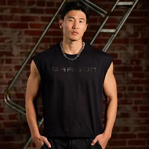 Dragon Pharma Cut-Off Tank - Bold Athletic Style - Lightweight & Breathable Premium Fabric - Full Comfort Mobility