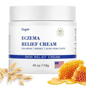 Eczema Relief Cream Soothing Cream for Hand & Body - Aloe Vera & Natural Honey Lotion for Dry Itchy Irritable Skin - 4 Oz Healthcare Therapeutic Essential Oils Vitamin