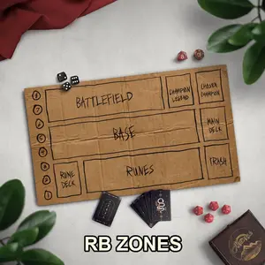 Homeless Man's TCG Playmat, Funny Play Mat With Optional Zones1