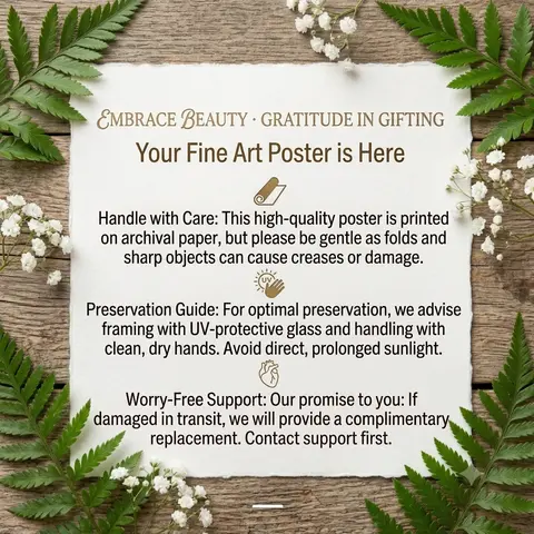 Artistic Precious Collection Posters & Prints - Home Decor Wall Supplies with Maintenance Instructions