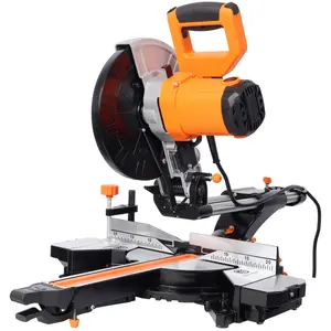 10in Single Bevel Double Speed Sliding Miter Saw,48T Blade,2-Speed 5000/3200 RPM,3.5x13in Cutting Capacity,ETL certificate (Black+Orange)