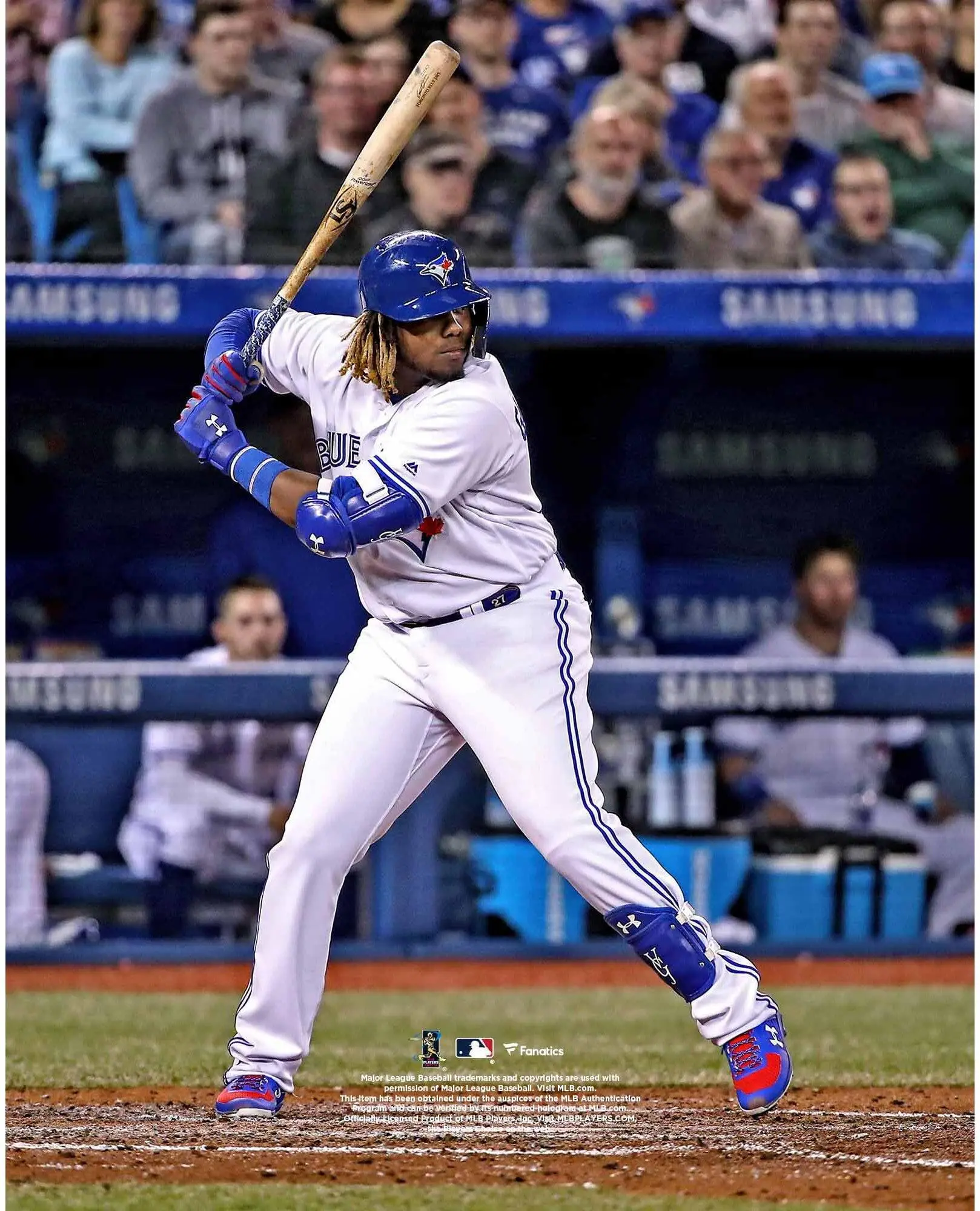 Vladimir Guerrero Jr. Toronto Blue Jays Unsigned Batting Stance Photograph - MLB Memorabilia