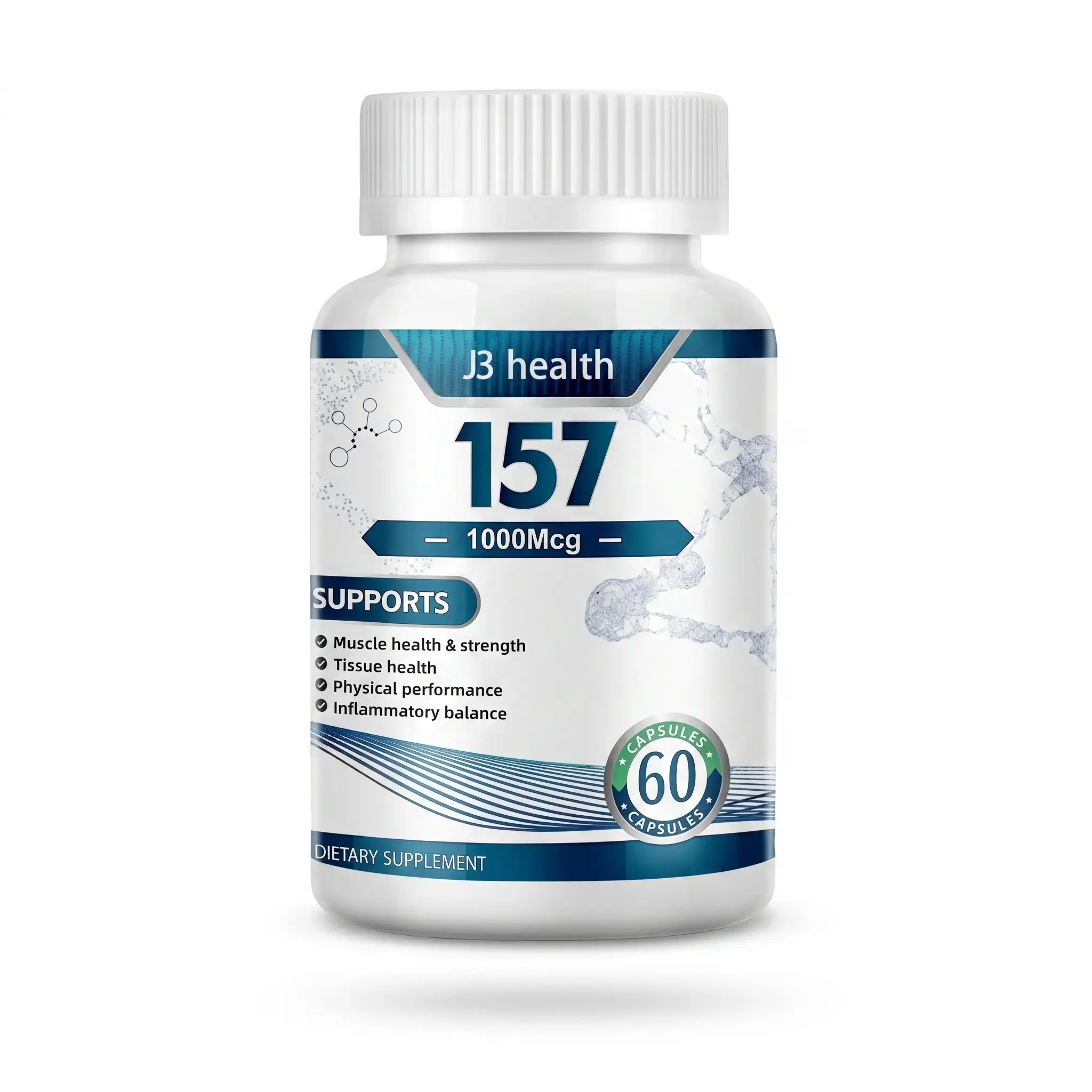 Daily Recovery Support Dietary Supplement Capsules, Enhances Muscle Healing, Improves Joint Flexibility & Mobility, Maintains Healthy Gut Lining & Digestive Tract Wellness for Adults Men & Women, 60 Capsules Fitness Edible Vitamin Optimum