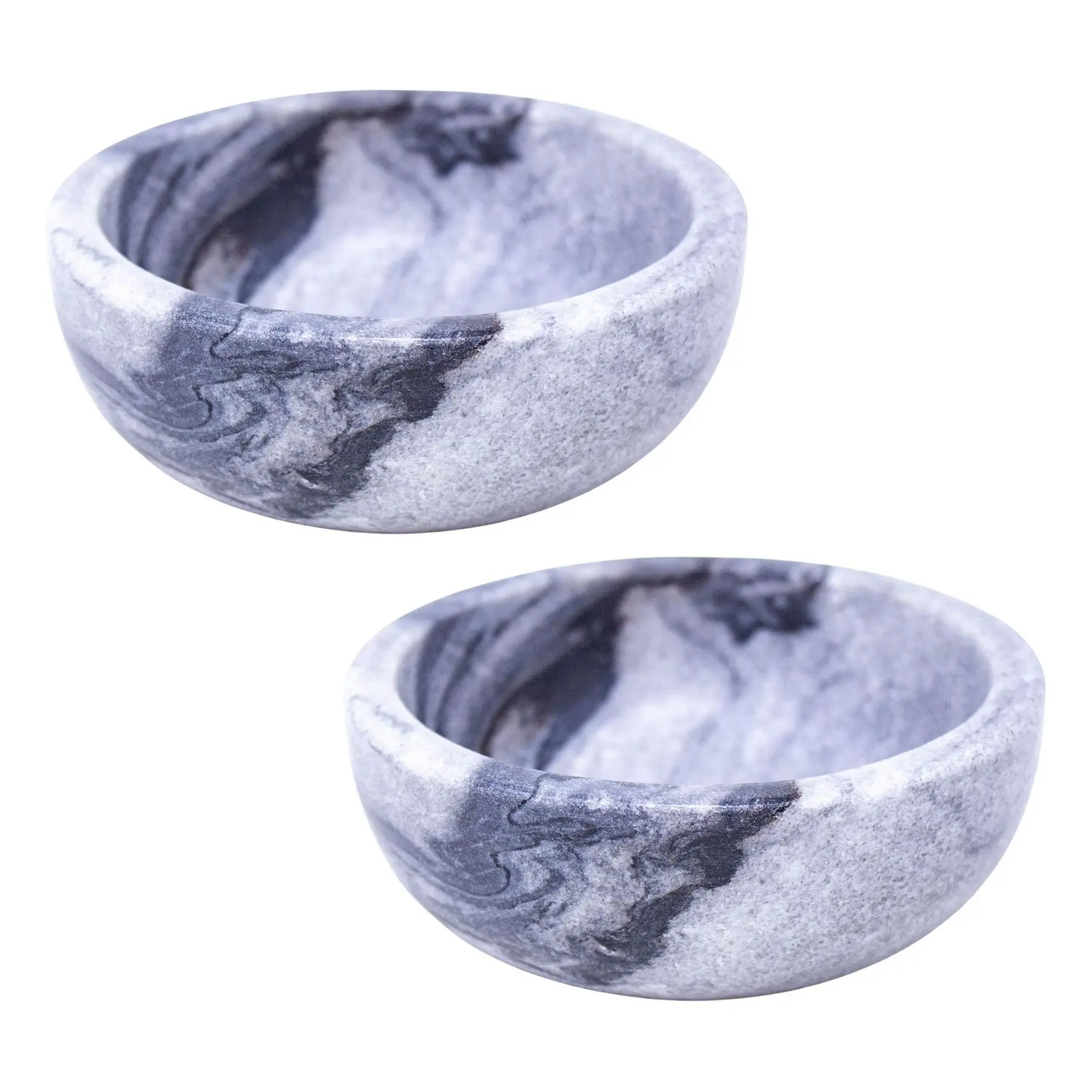 Global Crafts Handmade Marble Pinch Bowls, Setof 2