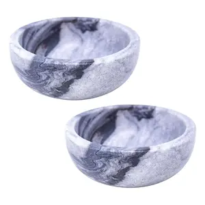 Global Crafts Handmade Marble Pinch Bowls, Setof 2