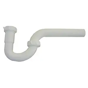 212 MAIN 03-4211 1.25 in. White PVC Lavatory Drain P-Trap with Slip Joint, Plumbing Accessories for Construction, Bathroom Fixture Add-Ons, Bathroom Fixture Accessories