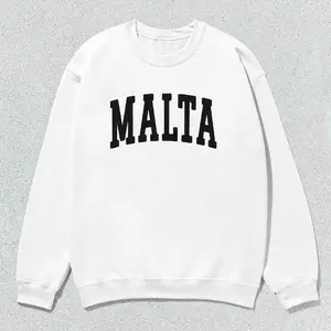 Malta Sweatshirt Collegiate Crewneck Sweater Unisex