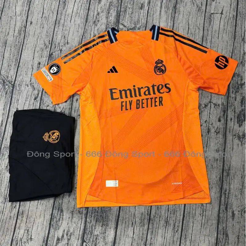 Real Madrid Orange away football shirt 24/25