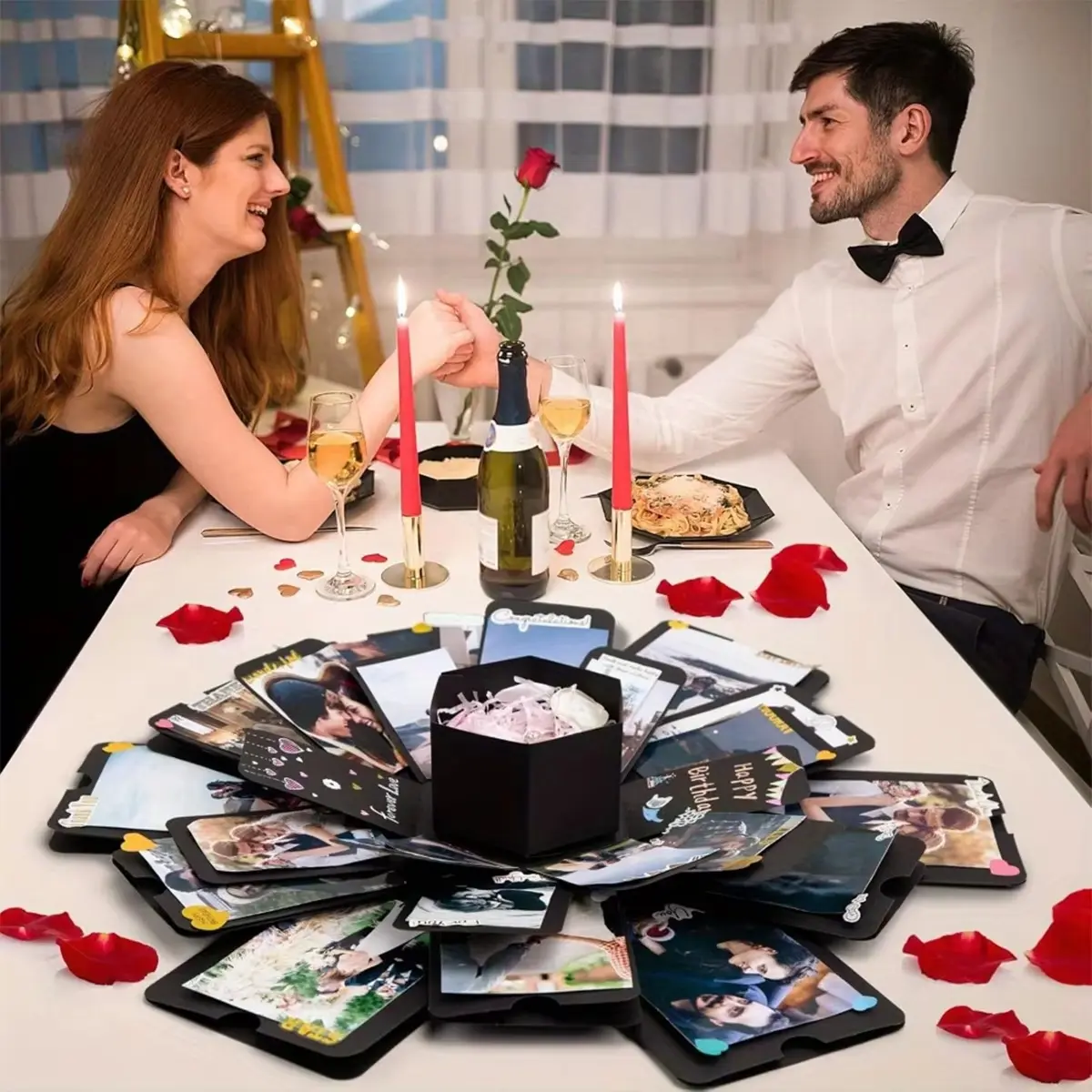 Explosion Box Gift, Surprise Creative Diy Photo, Exploding Love Box ...