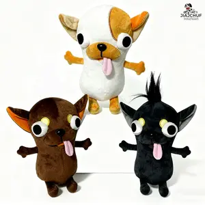 JIAJCHUF, Cute Kawaii Chihuahua Plush Toy, Funny Soft Stuffed Animal, Soft Stuffed Figure, Creative Gift for Kids and Adults