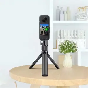 Rotating Handle Desktop Tripod for Insta360 X5 X4 X3, Compatible with Dji and Gopro 13, Includes 1/4 Screw Tripod, Camera Stand