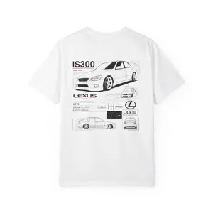 Lexus IS300 Graphic Tee Vintage Car Apparel T Shirt Sweatshirt Hoodie 2 Sided Gift for Car Lovers