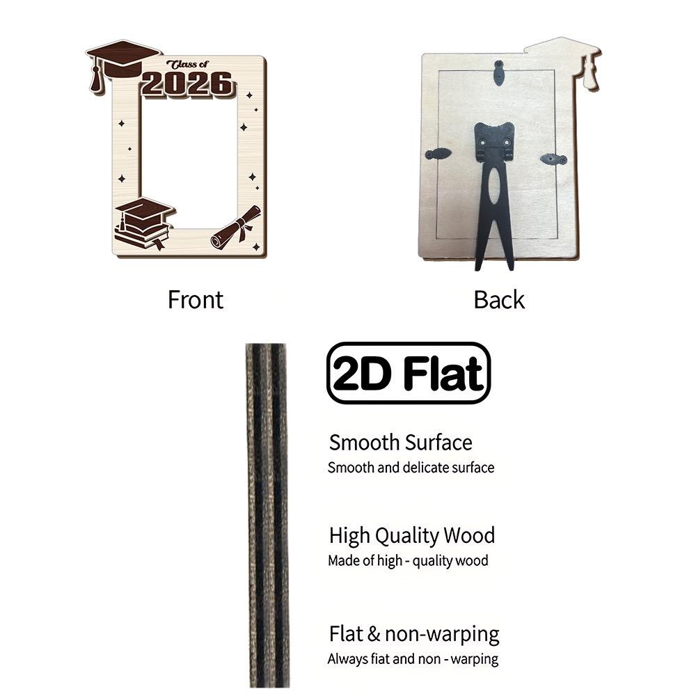 2026 Graduation Wooden Photo Frame , Commemorative Keepsake & Gift for Graduates,Perfect for Daughters, Sons, and Friends,Boyfriend,Girlfriend,Brother