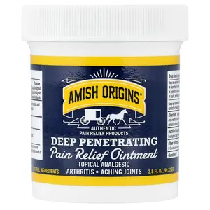 Amish Origins Authentic Deep Penetrating, Pain Relief Ointment, 3.5 fl oz (99.22 g)