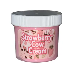 Strawberry Cow Cream Mini Butter Slime Kit - Scented, Rich, Smooth Squishy Sensory Fidgets, Stress Relief Squishies, ADHD Anxiety Toy, Little Gifts for Girls, Classic Novelty Kids Toy