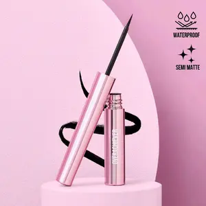 Infinity Wear Liquid Eyeliner Black Thin Felt-tip Quick Dry Long Lasting Wear Smudge Free Semi Matte Waterproof