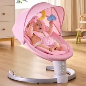 HARPPA Weddell Electric Baby Swing for Infants, Baby Items with 5-Point Harness, 5 Motion Levels, Remote & Touch Controls, Built-in Melodies, Portable Design