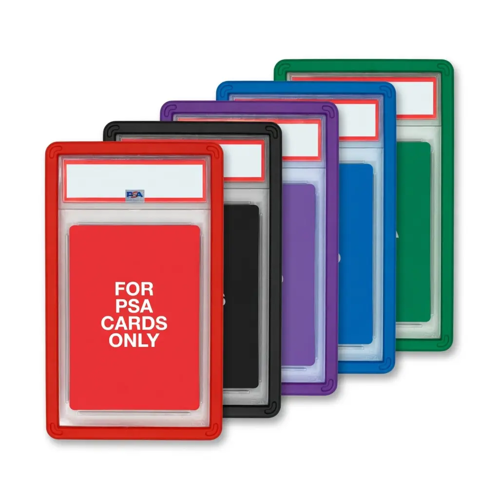 GemLock 5-Pack PSA Slab Bumpers - Stackable Colored Guards with Precision Fit for Graded Cards