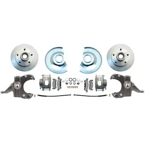 Fits 63-70 C-10 6 Lug Rotor 2.5"Drop Disc Brake Conversion Wheel Kit DBK6370D-A