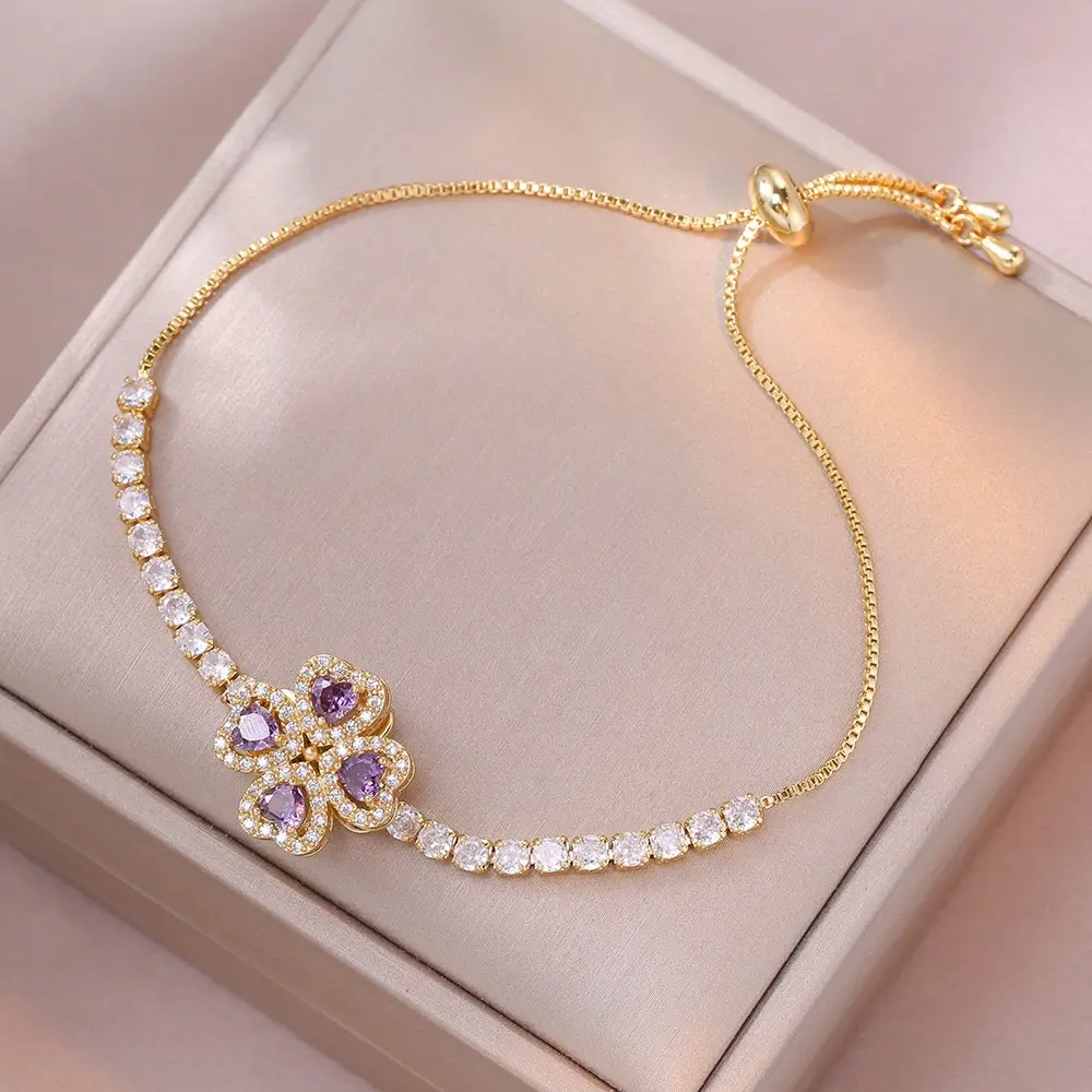 TS0525 Purple Love Bracelet