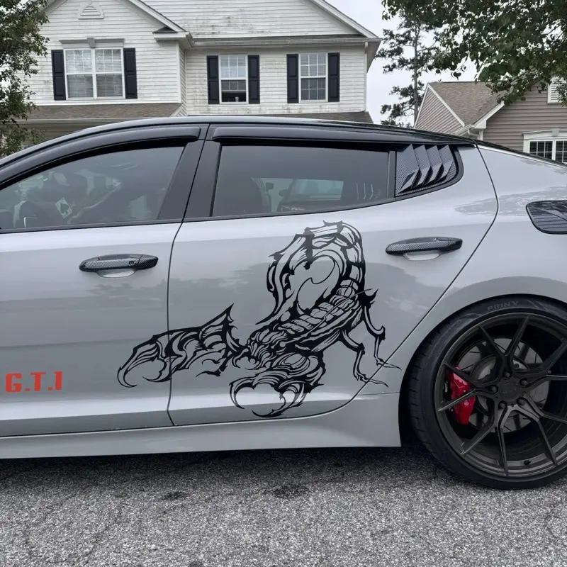Scorpion Decal Sticker - Unique Design for Cars, Trucks, SUVs, and Fridges - Available in Multiple Colors - Sizes for Different Applications
