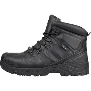Steel Toe Boots, ASTM F2413-24, Waterproof Top Grain Leather Industrial Safety Work Boots, Puncture Proof, Oil/Slip Resistant, EH Electrical Hazard Construction Boots
