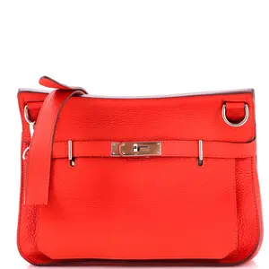 Pre-owned HERMÈS Leather Shoulder Bags Hermes Jypsiere Bag Clemence 28 by Rebag