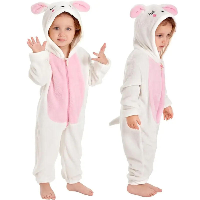 Baby Hooded Romper Boys Girls Halloween One Piece Lamb Cosplay Costume Kids Outfit Animal Jumpsuit