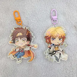 Goku & Sanzo Keychains, Cute Kawaii Bag Charm, Key Accessory, Gift for Fans, Collectible Character Charm, for Bags, Keys, Backpacks, Cute Decor, Gift Idea