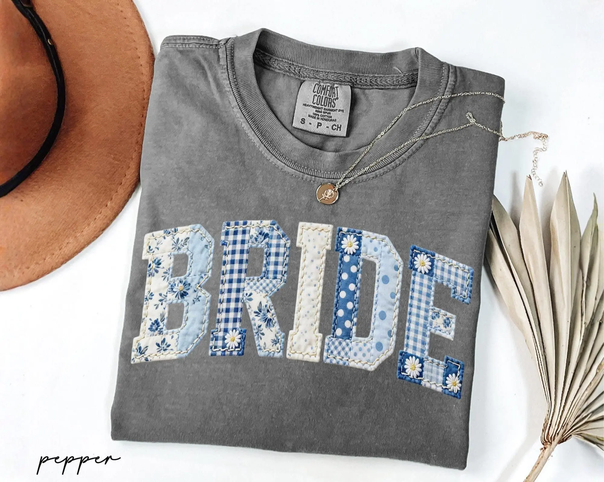 Comfort Colors Bride Shirt, Blue Toile Floral Bride Tee, Chinoiserie Bridal Shower Gifts, Future Mrs Engagement Tee, Getting Ready Outfit