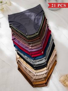 women's solid color brief, soft comfy breathable fit panty for daily wear, minimalist underwear for all seasons, womenswear