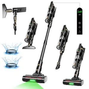 【2026 New Arrivals】Trucozie T550 Cordless Vacuum Cleaner, 40kPa Powerful Suction Smart Stick Vacuum with 50 Mins Runtime, 8-in-1 Lightweight Handheld/Upright Vacuum for Hardwood Floor, Carpet, Pet Hair & Car