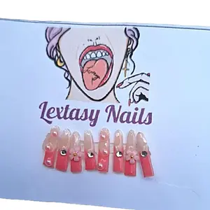 Nails for Labubu Labubu Press On Nails Labubu Accessories with Floral Designs for Stylish Nail Art