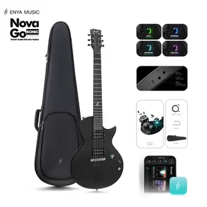 【Enya Nova Go Sonic Smart Electric Guitar】Carbon Fiber Guitarra with 10W Wireless Speaker, Onboard Presets, All in One Portable Rig for Street Performers & Home Studios, #Summervibes