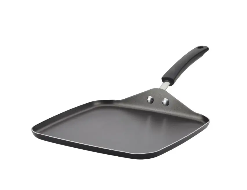 11-Inch Nonstick Easy Clean Griddle Pan Cookware - Dishwasher Safe, Oven Safe to 350°F, Black 11-Inch Nonstick Easy Clean Griddle Pan Cookware - Dishwasher Safe, Oven Safe to 350°F, Black